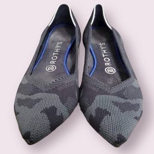 Rothy’s The Point in Grey Camo Size 8. Retired Print. EUC